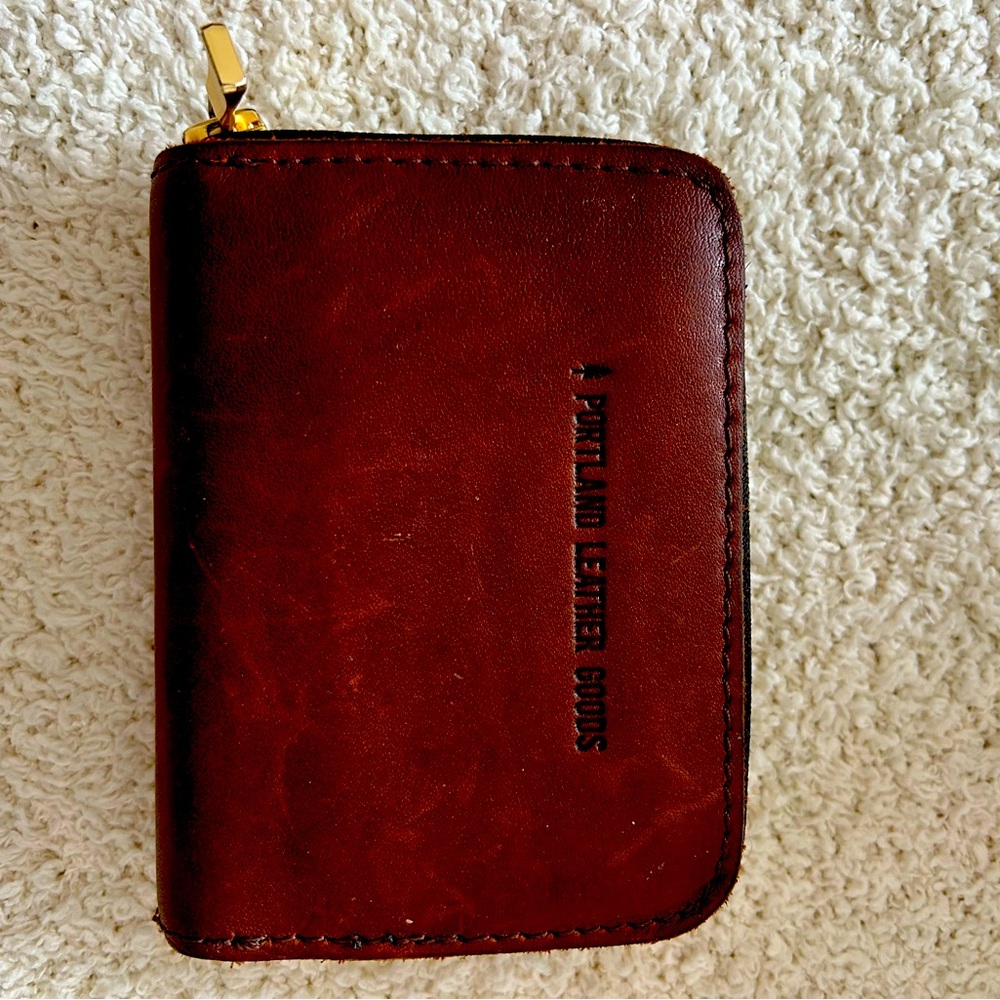 Portland Leather zip wallet